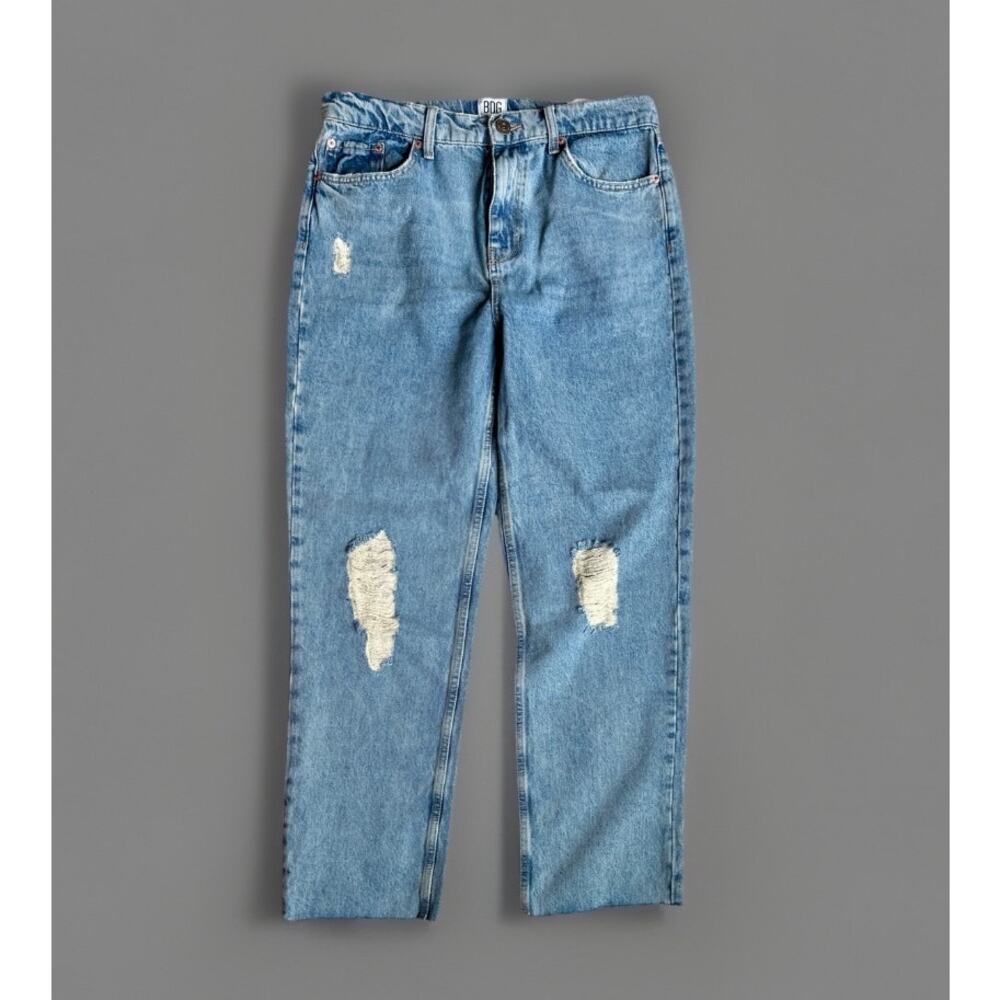 BDG Urban Outfitters Pax High Waist Straight Leg Distressed Jeans 32x32